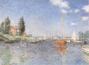 Claude Monet The Red Boats Sweden oil painting artist